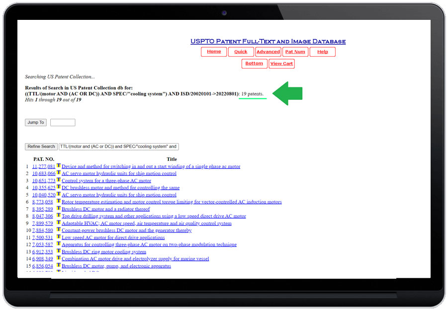 Количество результатов поиска